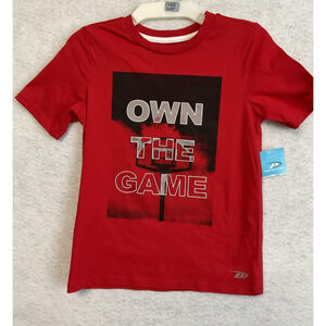 Pro Player Shirt Boys 7 Red Own The Game Basketball Graphic Short Sleeve Tee